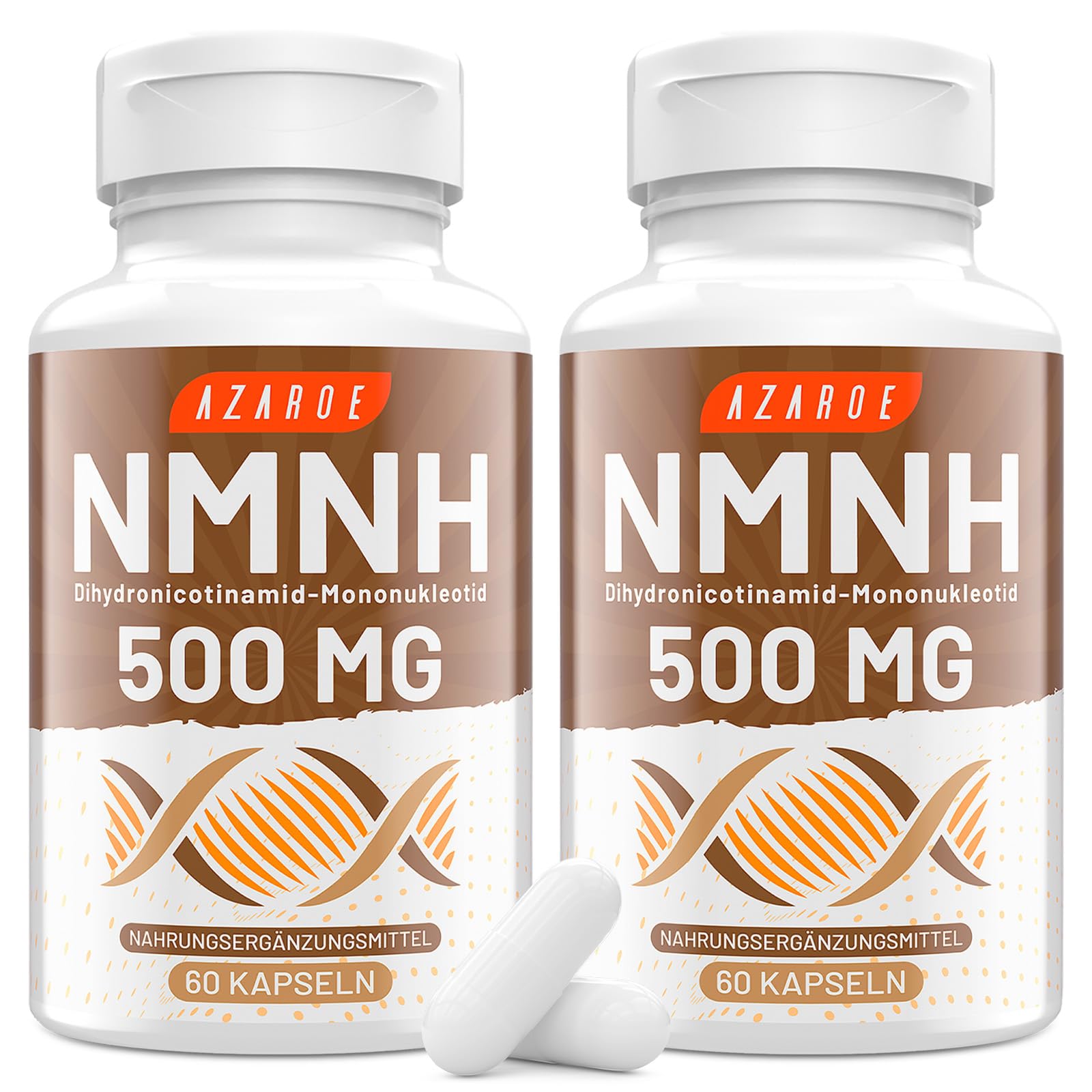 NAD-Kapseln Alternative 500mg, 60 kapseln – Ohne Zusätze, Praktische Einnahme, Vegan (60 stück (2er Pack)))