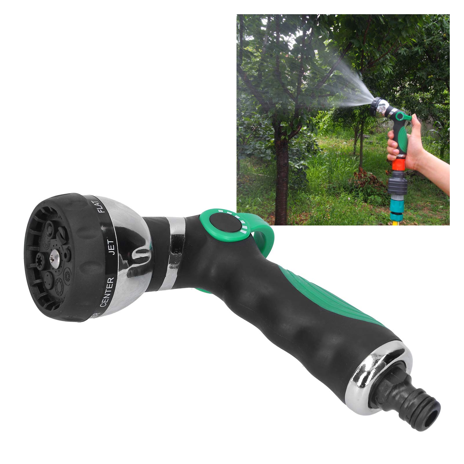 Set Ugelli Per Tubo Giardino - Pistola Spray 10 Modalità Con Connettori Rapidi - Foto 2