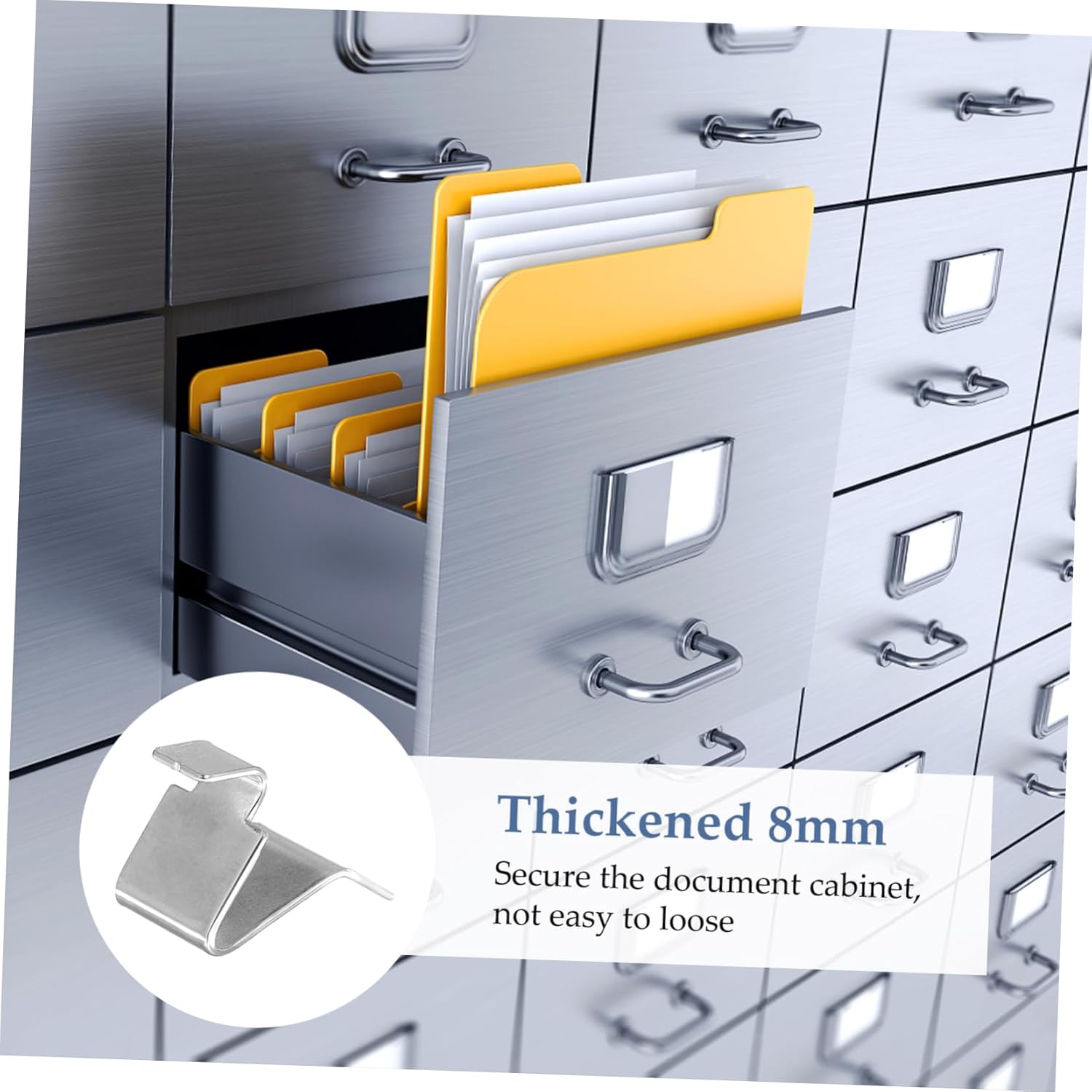 10 Pcs Metal Cabinet Shelf Clips Heavy Duty Easy Install Cabinet Brackets for Shelves and Bookcases