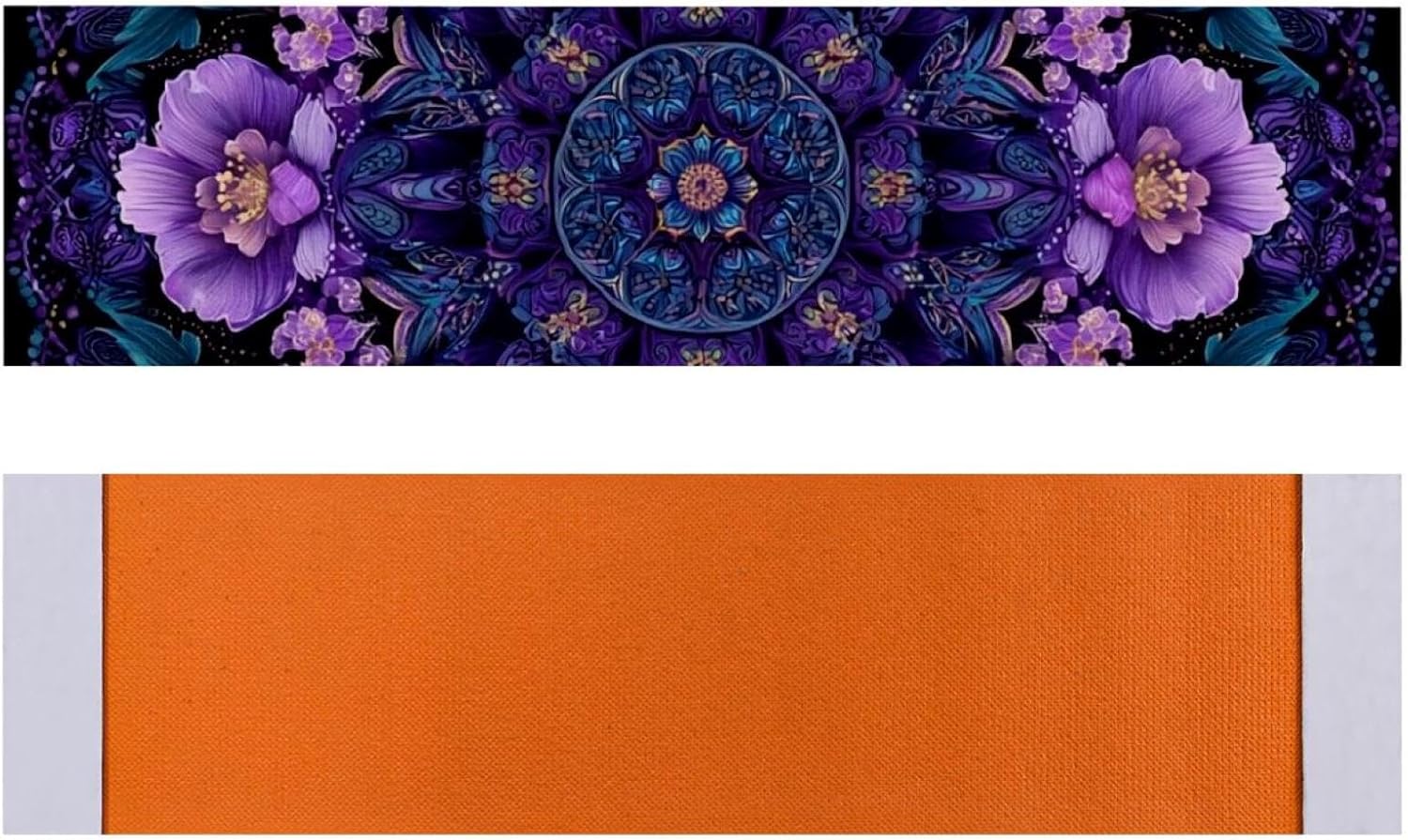 15 Pack Stair Treads for Wooden Steps, Purple Round Hipple Mandala Floral Flowe (2) Staircase Step Treads Carpet Mat, Stair Mats for Pets Dogs Elders 8x30In