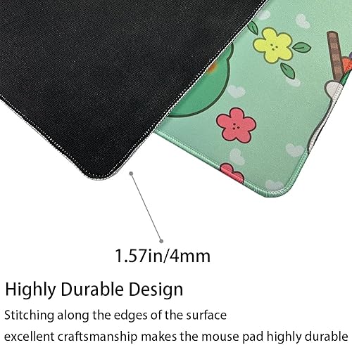 Miniatura 4 de Alfombrilla de mouse extendida grande XXL con diseño de rana linda, alfombrilla de escritorio para teclado, divertida alfombrilla de mouse grande