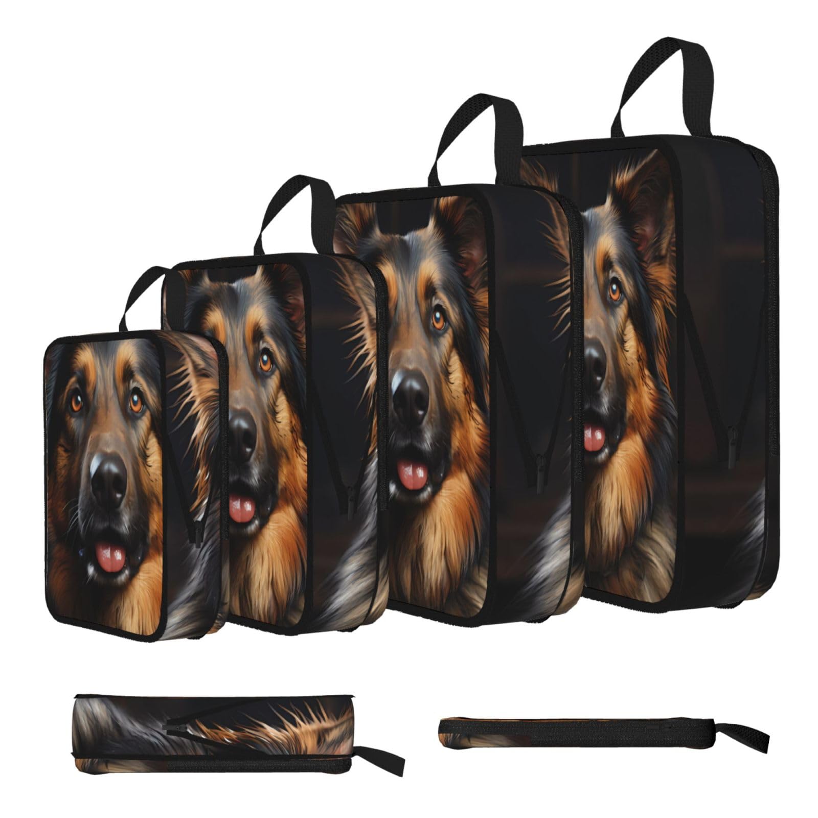 German Shepherd Compression Packing Cubes 4 Piece Set