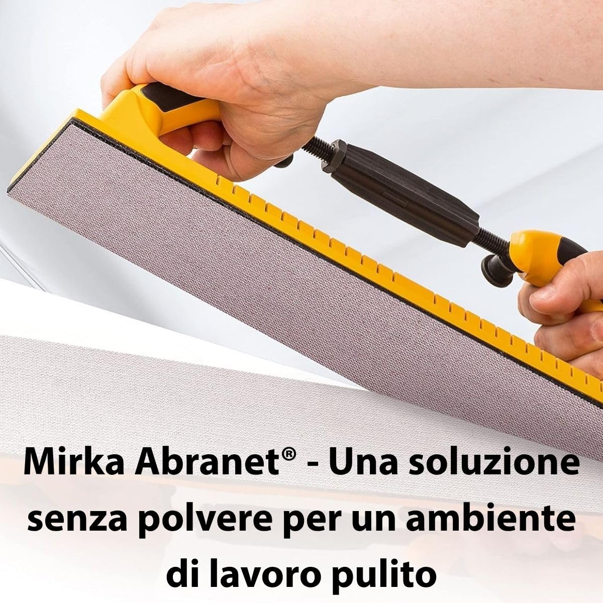 Mirka Abranet strisce abrasive 70x420 mm a strappo grana P80 50 pz | Rete abrasiva a strappo P80 ideale per levigare legno stucco vernice plastica compatibile con levigatrici Mirka