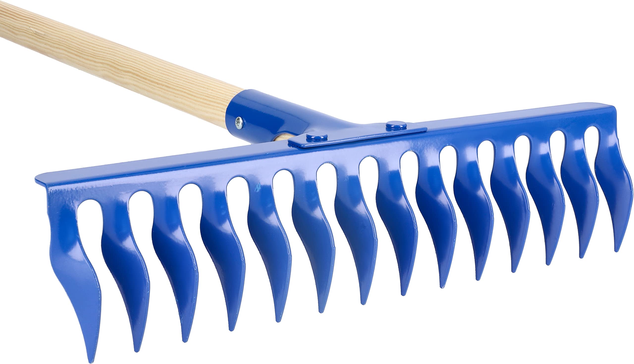 Rastrello Aeratore Doppio NG Niccolai - 32 Denti - Con Manico In Legno - Per Prati E Giardini