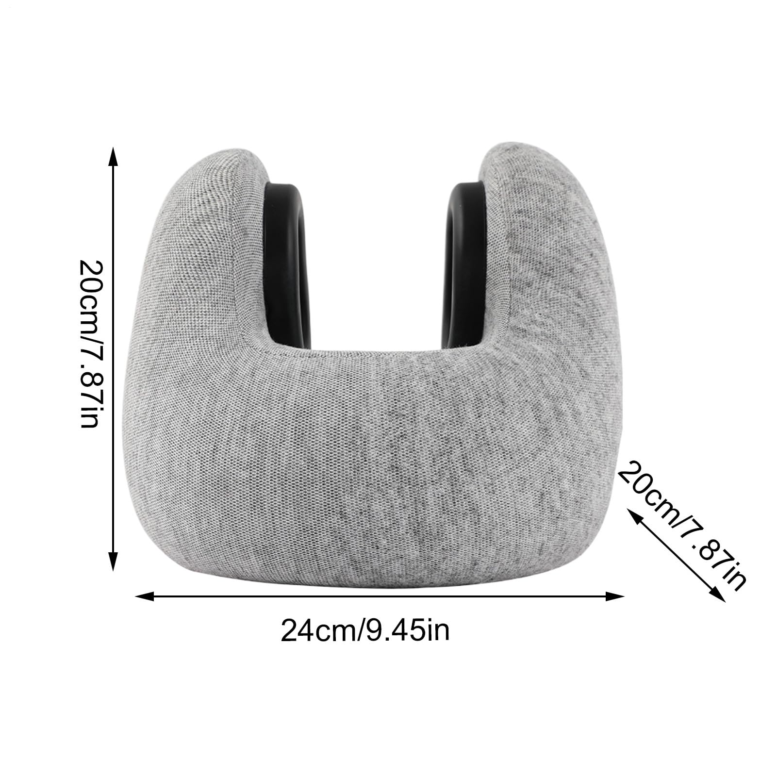 Almohada De Viaje De Espuma Viscoelástica Almohada De Viaje En Forma De U | Cojín Ergonómico Transpirable con Espuma Viscoelástica Ligero y Cómodo para Vuelos Coche Camping Silla