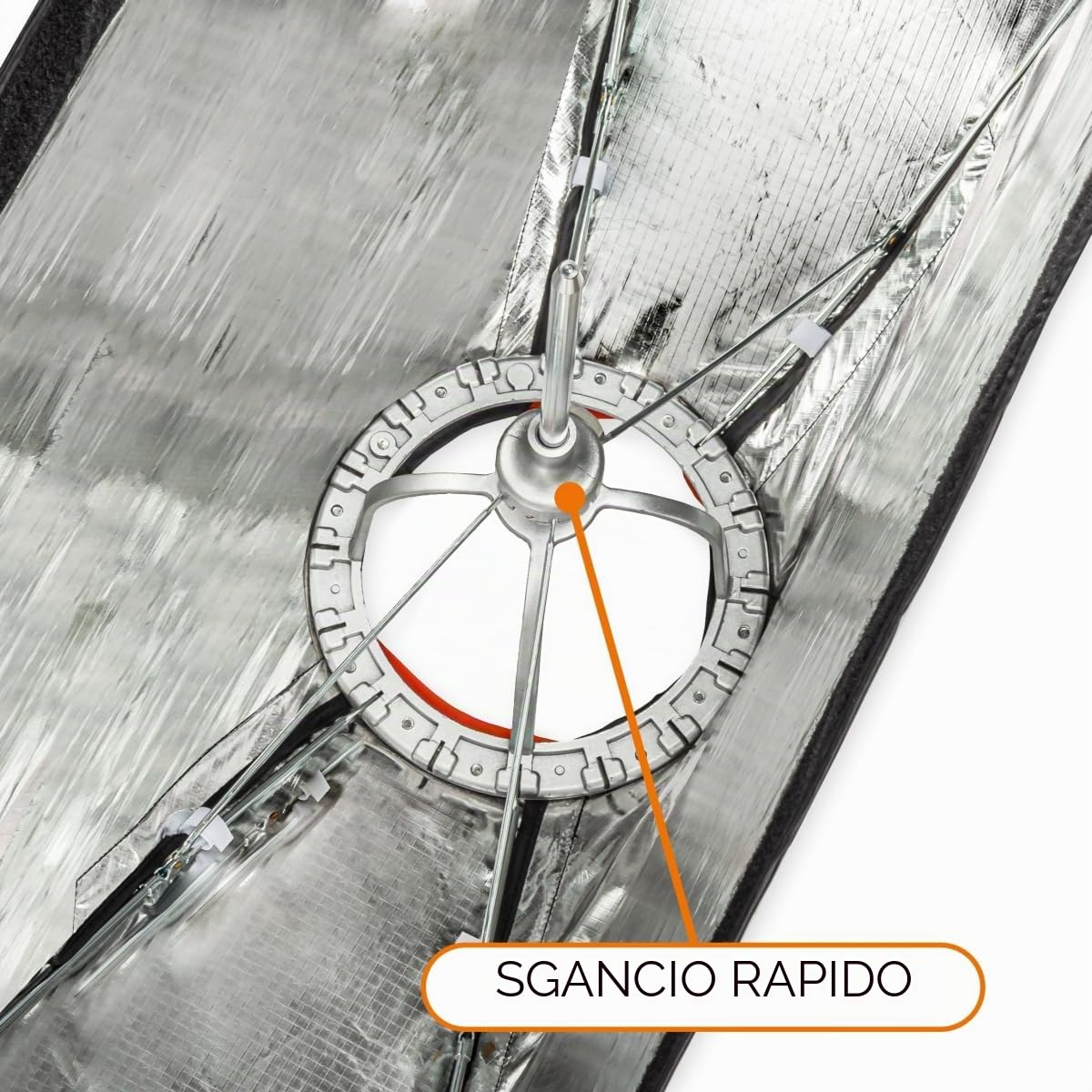 Walimex pro Studio Line Striplight SB QA – Softbox luce a strisce, superficie 40 x 120 cm, profondità 49,5 cm, pieghevole, con griglia, diffusore interno ed esterno, Speedring, per flash da studio