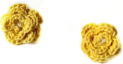 Miniatura 6 de Aretes de rosa para mujer, aretes de flor de moda con cristal de cuarzo transparente Blue