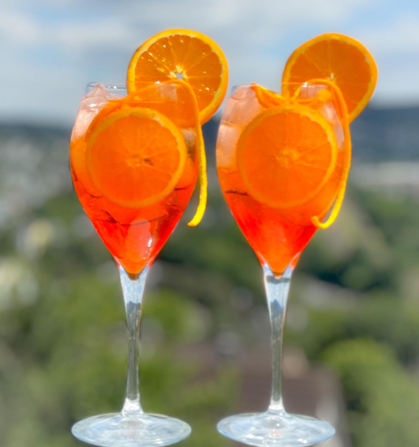 Topkapi Aperol Spray Glass Mara XL - Cocktail Glass 445ml for Aperol Spritz, Hugo, Amalfi, Cocktails, Pack of 6