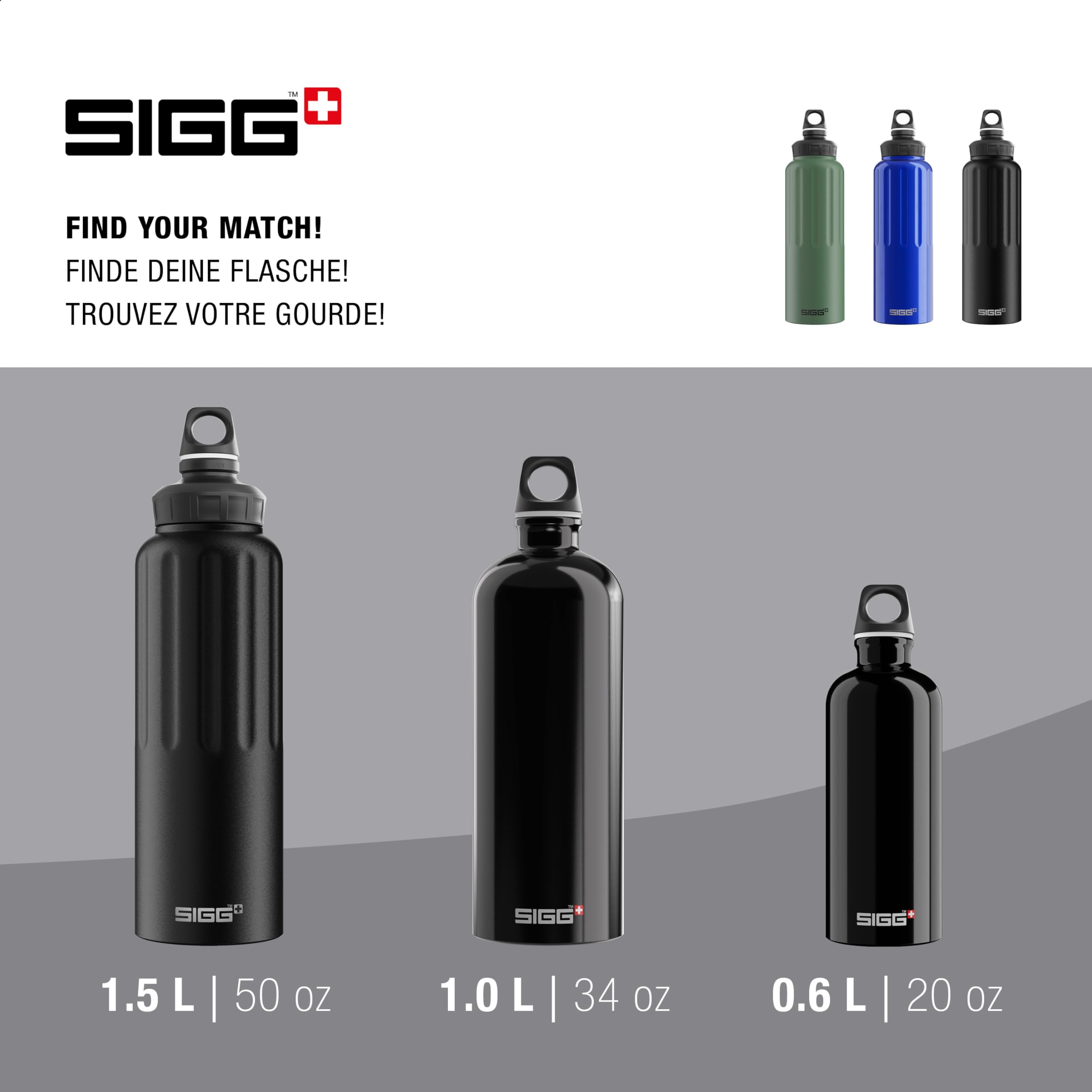 Amazon.com: Sigg - Aluminum Sports Water Bottle - WMB Traveller