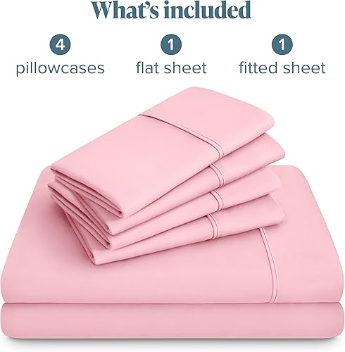 Miniatura 7 de Bare Home Juego de sábanas Queen, juego de 6 piezas, sábanas de lujo para hotel, ultra suaves, con bolsillos profundos, ajuste fácil, sábanas