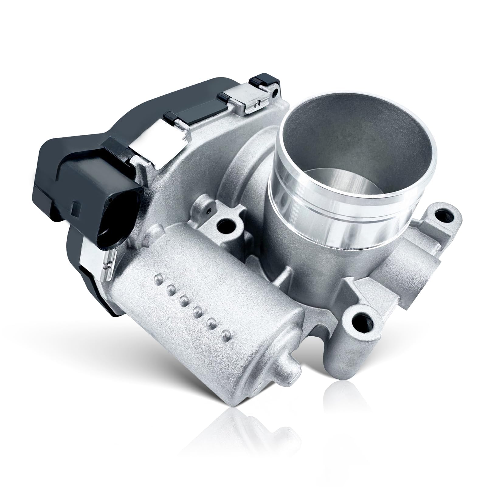 Elektronische Drosselklappenblöcke für Ibiza III Toledo IV KG3 Fabia I II Rapid NH1 Roomster 5J Polo 6C1, 9N (2001–2021) A2C59511703 Aluminium Drosselklappengehäuse Drosselklappe Drosselklappenstutzen