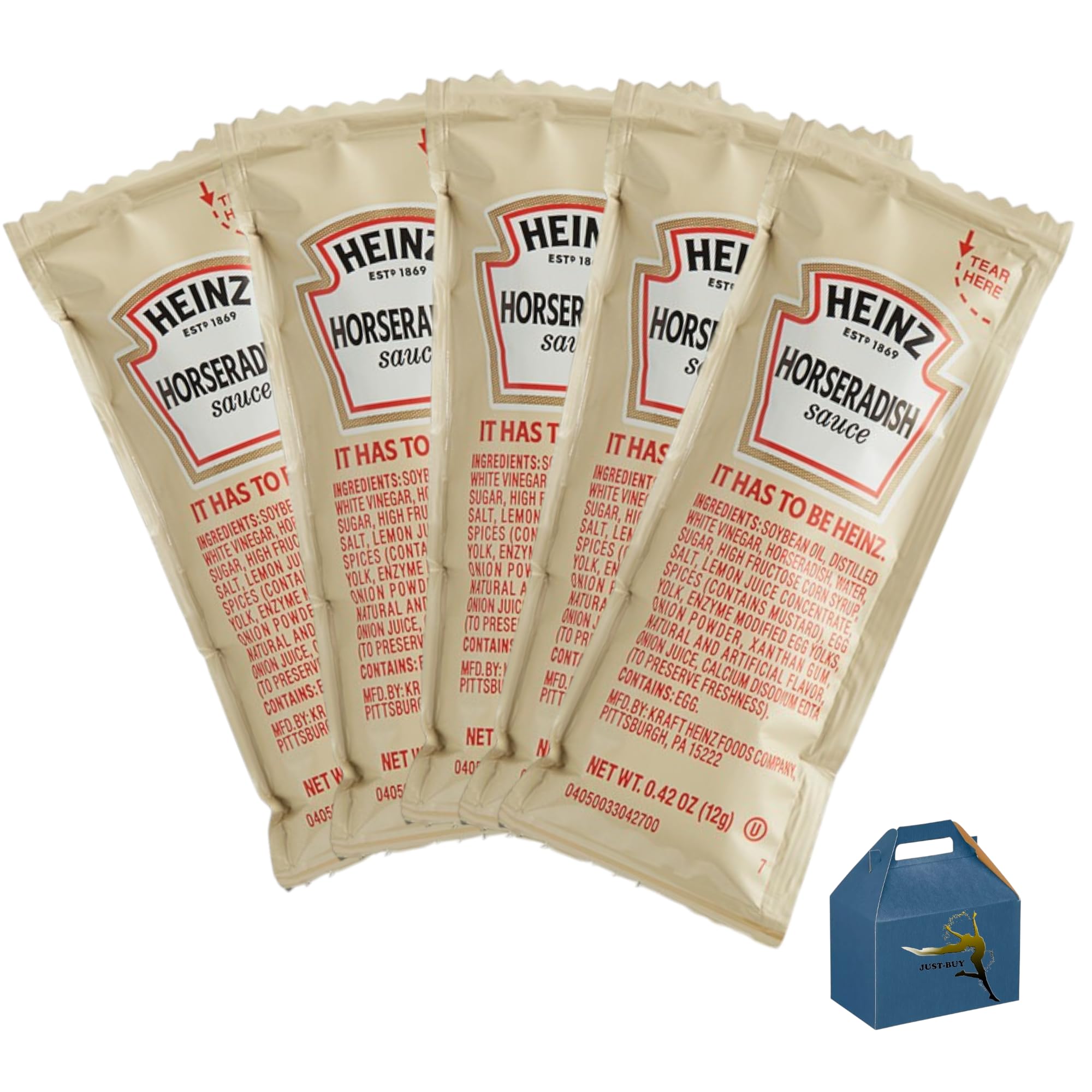 Horseradish Packets, Heinz 12 Gram, 25 pcs.