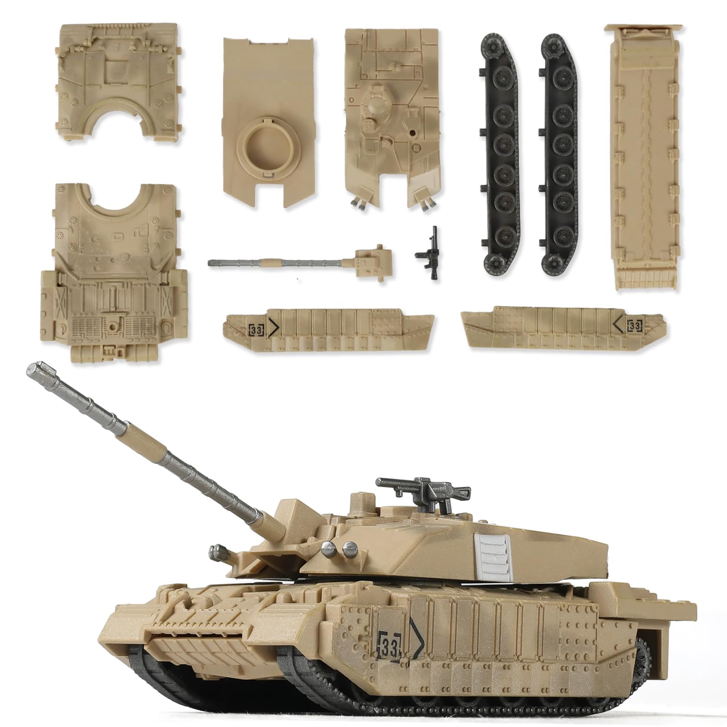 Amazon.co.jp: SEBUNAS 1/72スケール チャレンジャー2 軍用戦車
