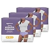 Incontinence Underwear for Women, Protective, Disposable, Postpartum, Maximum Absorbency, Medium, Lavender, 60 Count (3 Packs of 20)