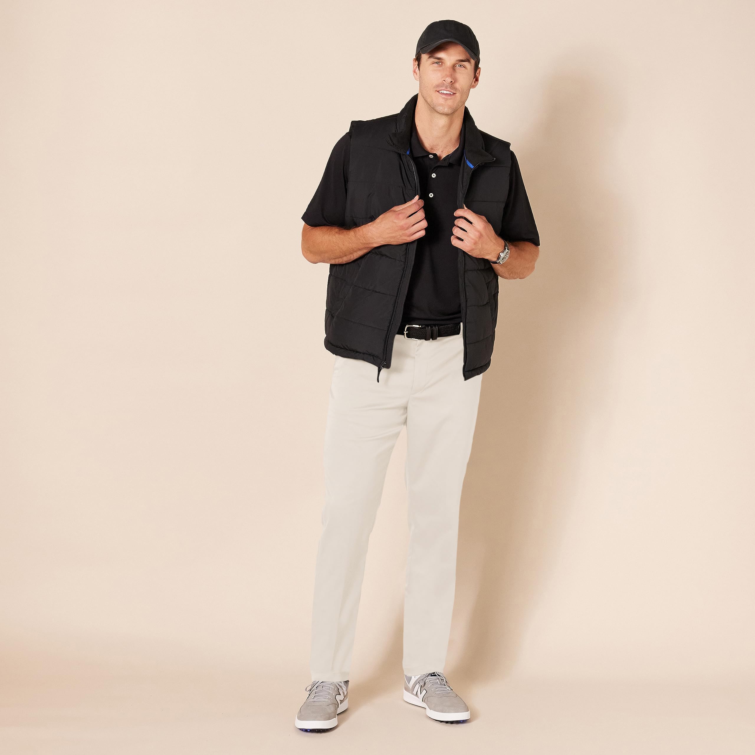 Amazon Essentials Pantalones de Golf Elásticos Corte Ajustado Hombre