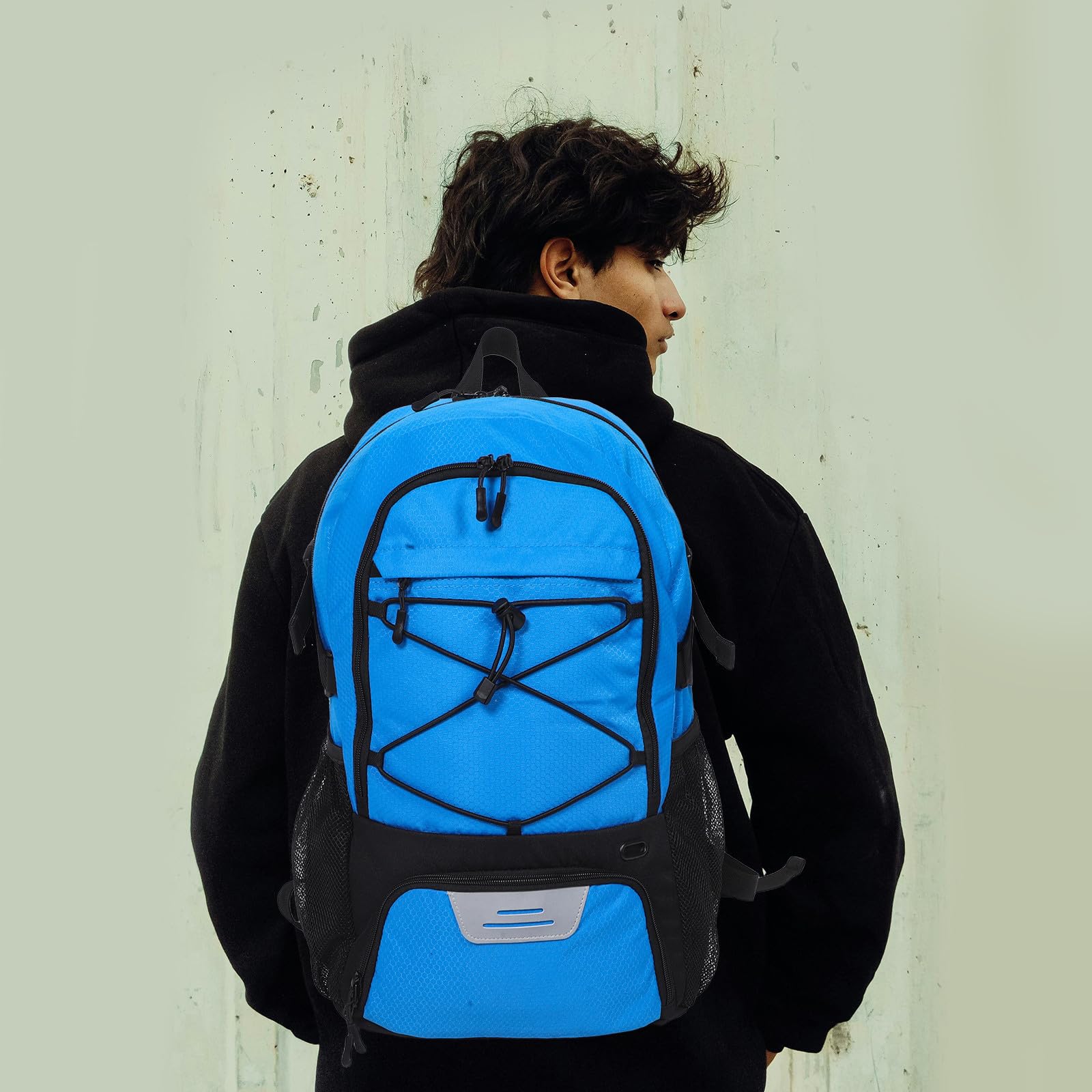 Ciieeo Zaino Sportivo Oxford Blu Scomparto per Scarpe e Sistema di Trasporto Comodo, per Basket, Calcio e Uso Quotidiano per Adulti e Adolescenti