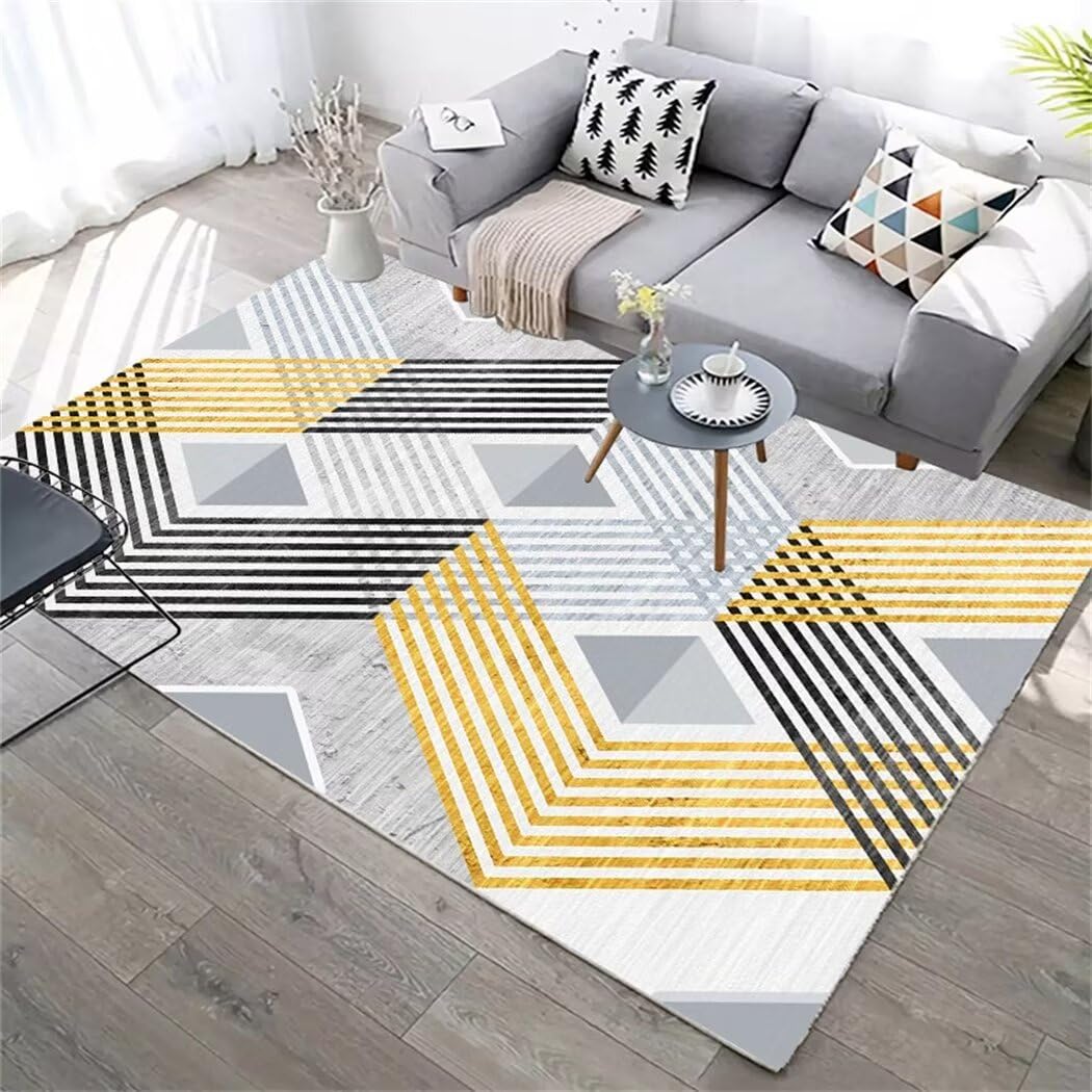 Tapis de chambre ado résistant aux taches et doux gris 200x260