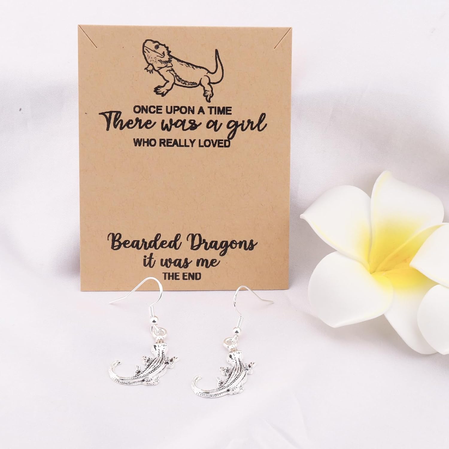 MAOFAED Bearded Dragon Earring for Women, Bearded Dragon Jewelry, Lizard Lover Gift, Lizard Owner Gift (onceLizardEarring) - Image 3
