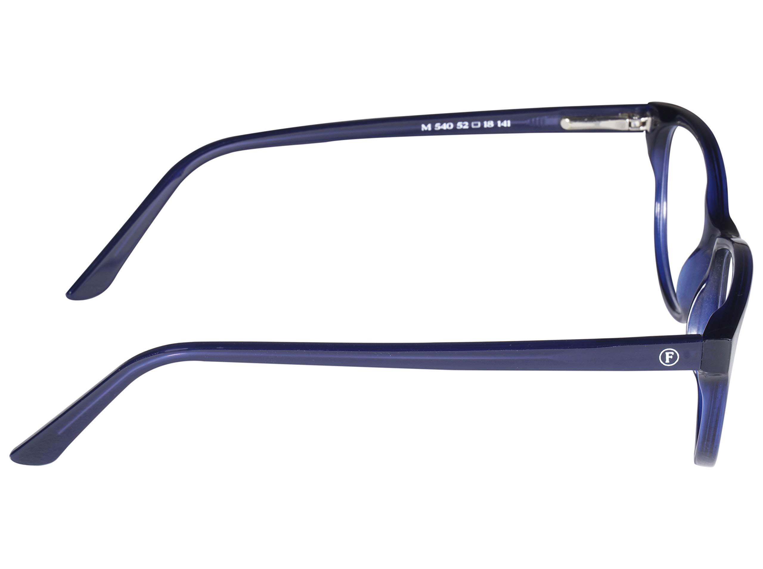 Faddish Full Rim Cateye Women Spectacle Frame (M-540|Zero Power|Blue) (Premium Acetate) - Image 3 thumbnail