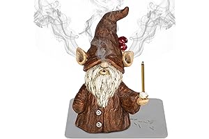 Gnome Incense Holder Cone Burner Elf Figurines for Home