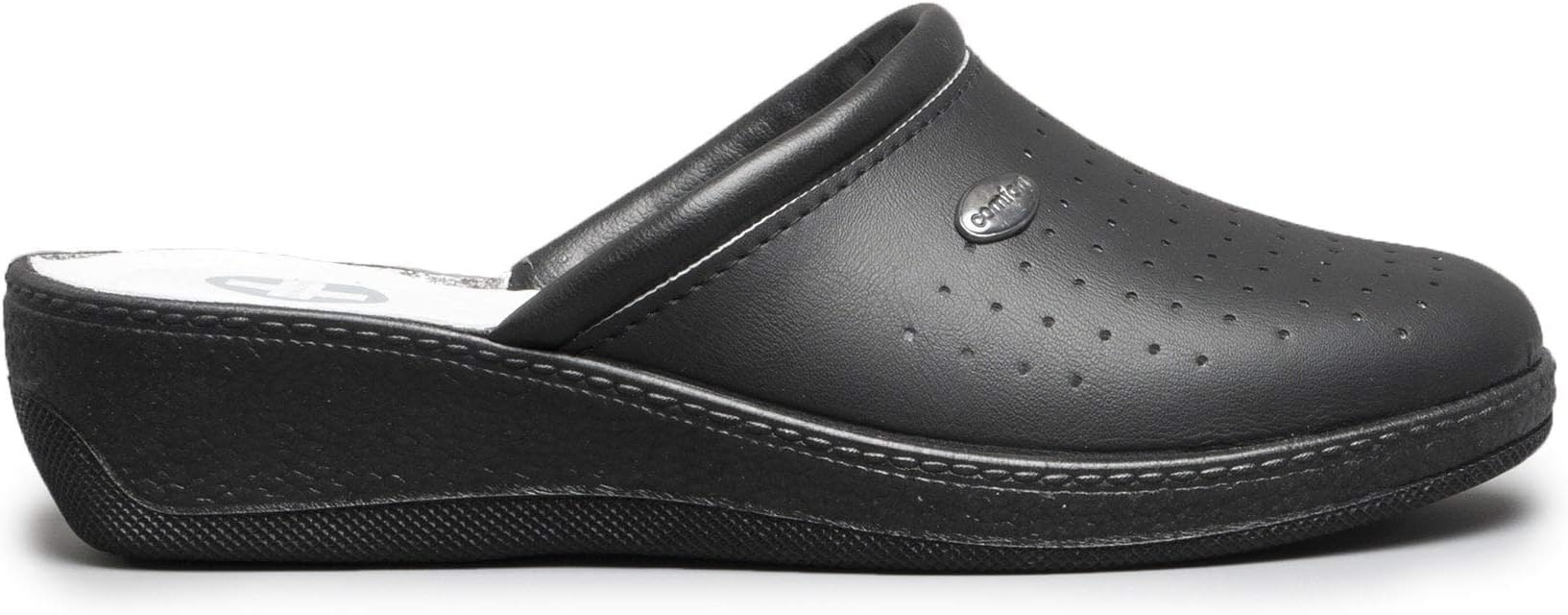 MARY Ladies Leather Mule Clogs Black EU 37