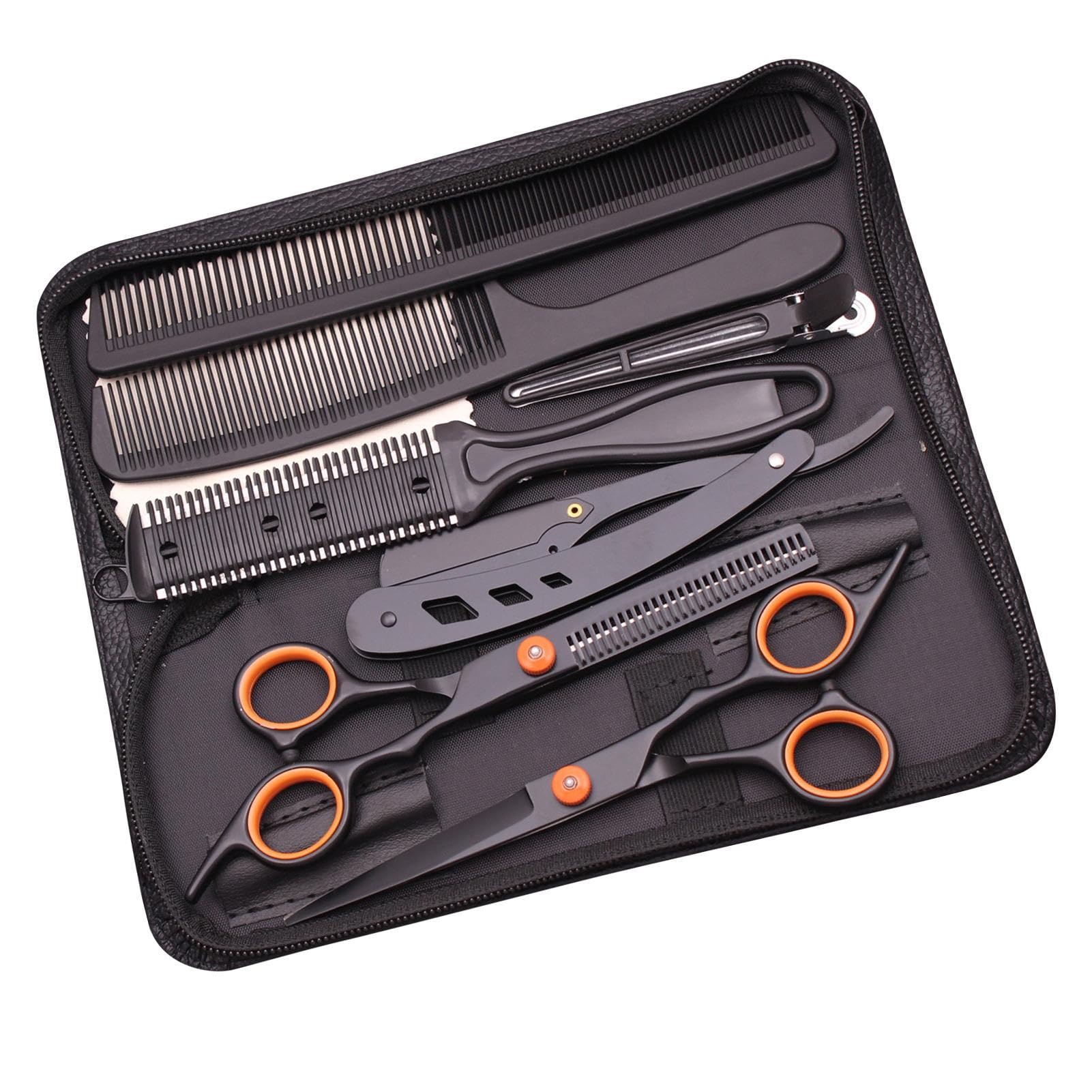 Juego de tijeras de peluquería profesionales para peluquería, tijeras de corte de pelo, tijeras de peluquería profesionales, tijeras de entresacar, juego de tijeras de peluquería de acero inoxidable,