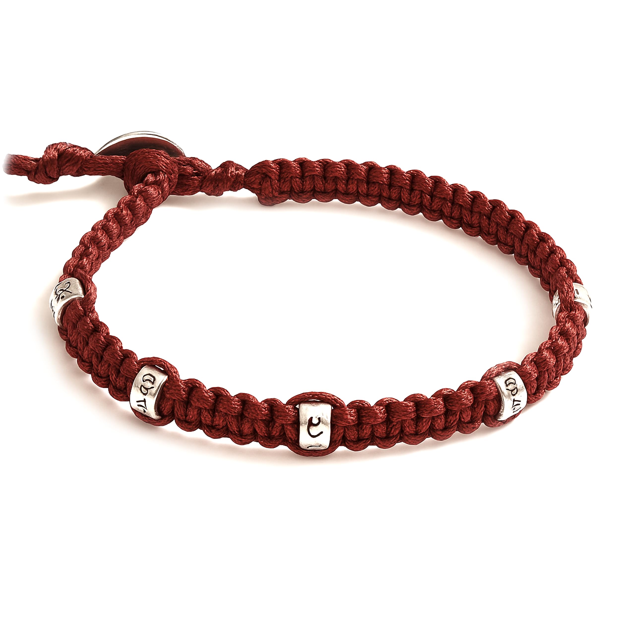 Samsara Bracciale 7 Nodi Rosso o Nero [CON ARGENTO 925, REGOLABILE] Bracciale Kabbalah, Braccialetto Portafortuna - Protezione e Fortuna - Unisex