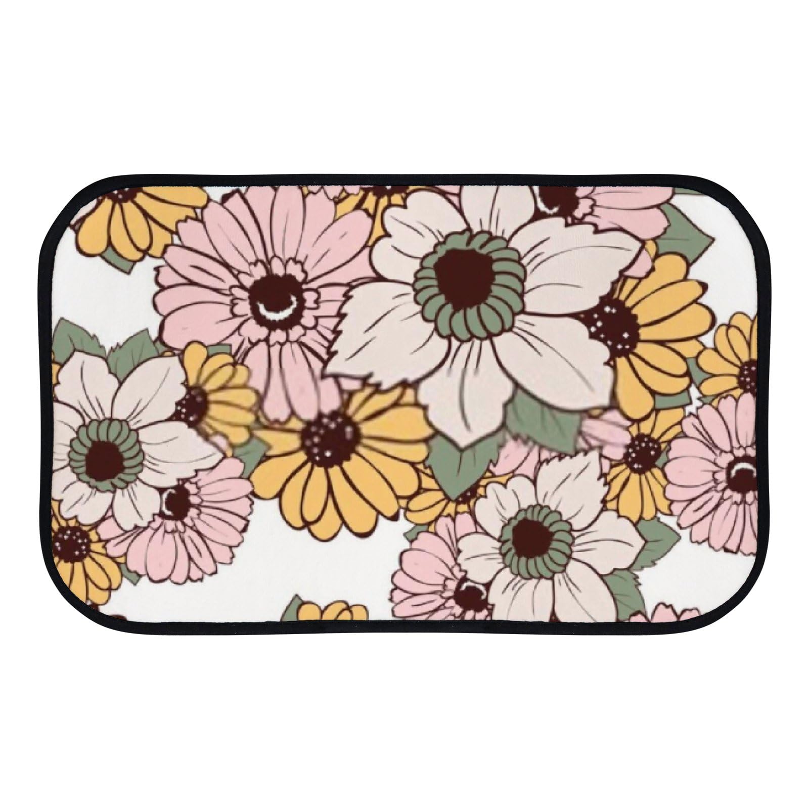 Nuansexi Bathroom Rugs Abstract Elegance Floral Background Pink Floor Mats Non Slip Bathmat Doormat Tub Mat Coral Velvet Absorbent Entrance Carpet Mats Machine Washable Bedroom Decor