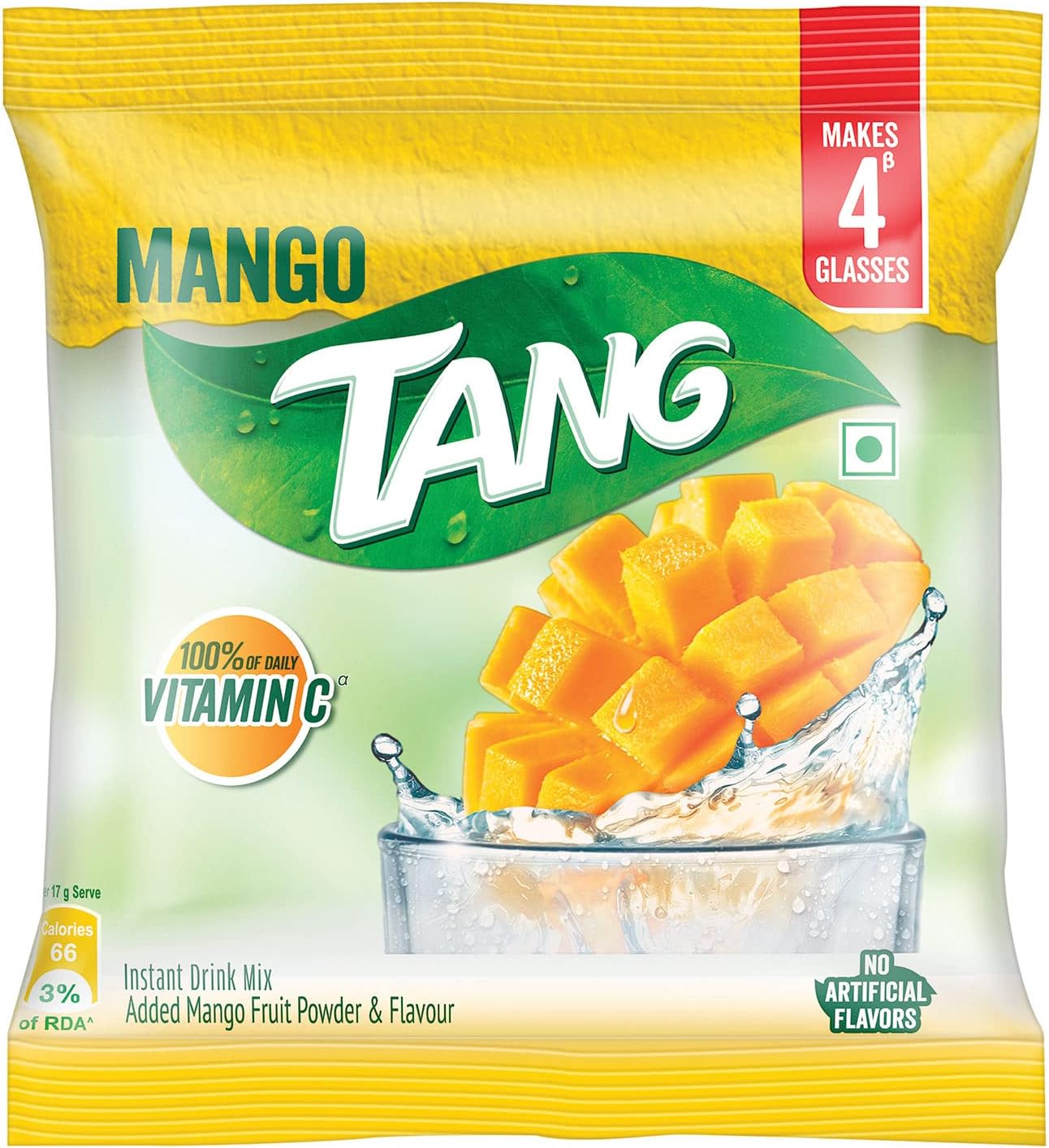Instant Drink Mix, Mango Flavor, 75 grams Pouch (pack of 12)
