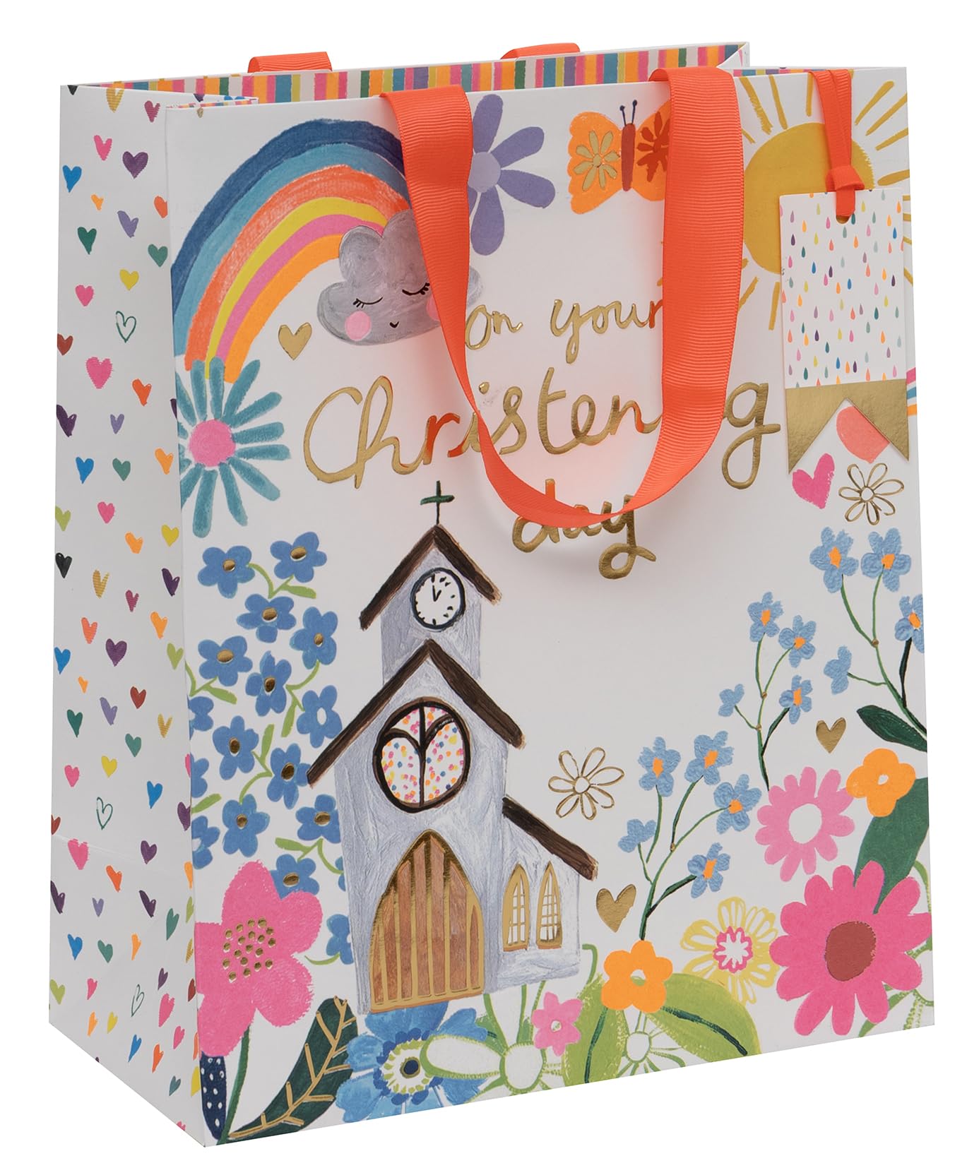 Glick M Large Gift Bag - Christening Day Design - 260 X 315 X 135M