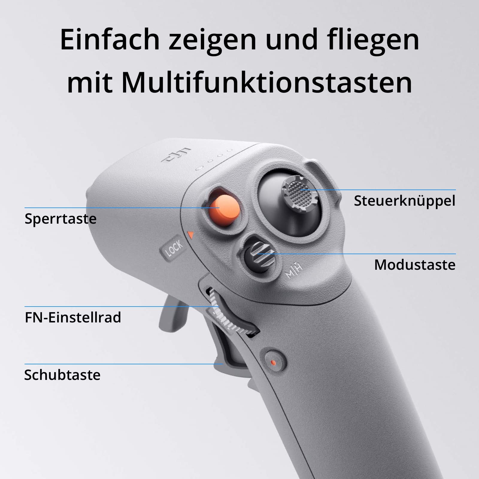 DJI Goggles 2 Motion Combo-Immersive Multifunktions-Bewegungssteuerung, leichte und handliche FPV Goggles, Micro-OLED Displays, DJI O3+ Videoübertragung und niedrige Latenz