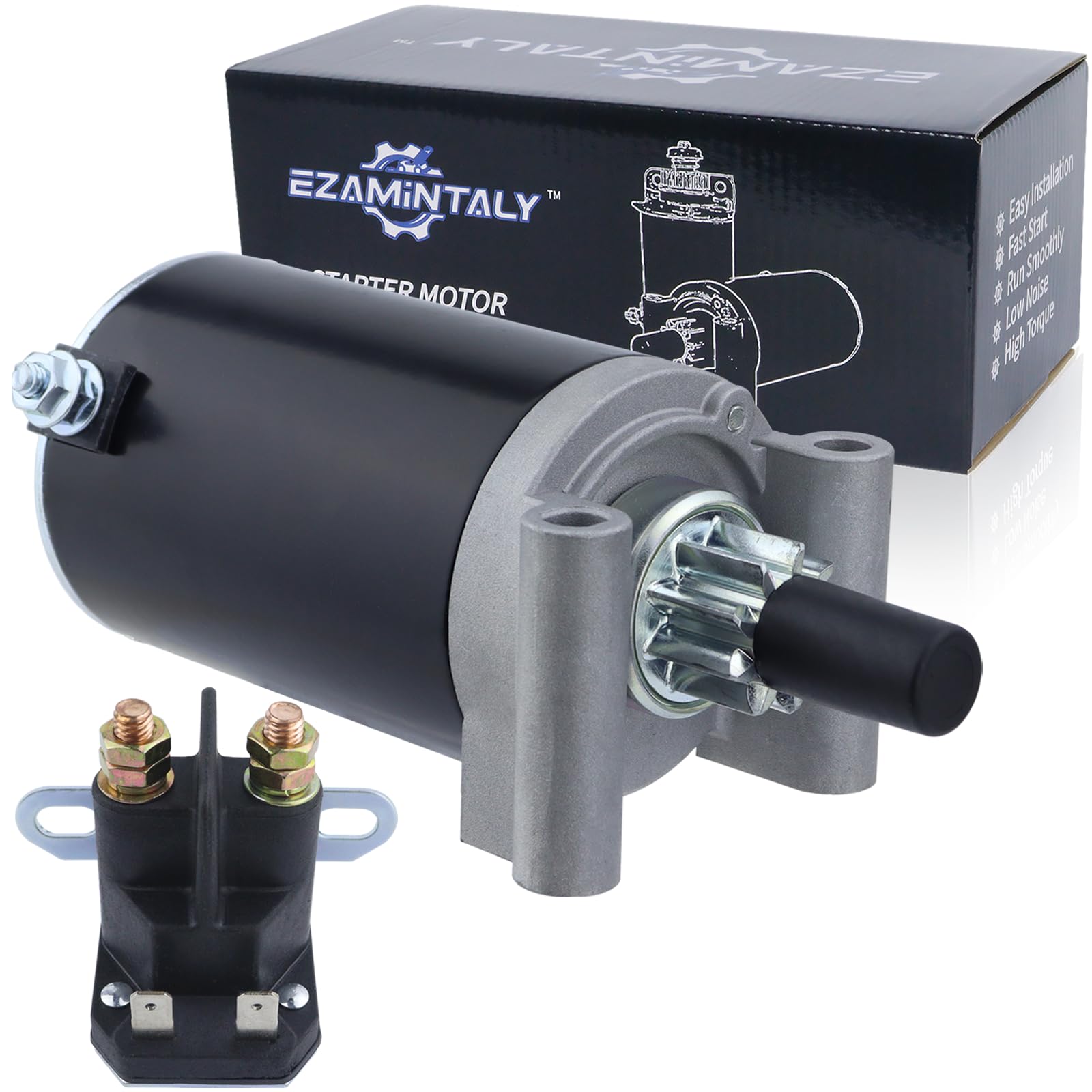 Ezamintaly Starter & Relay for Cub Cadet i1046 i1050 LT1045 LT1046 LT1050 LTX1046, RZT 42 50 54 L42 L46 L50 L54 S42 S46 S50 S54 LTX1050 LGT1050