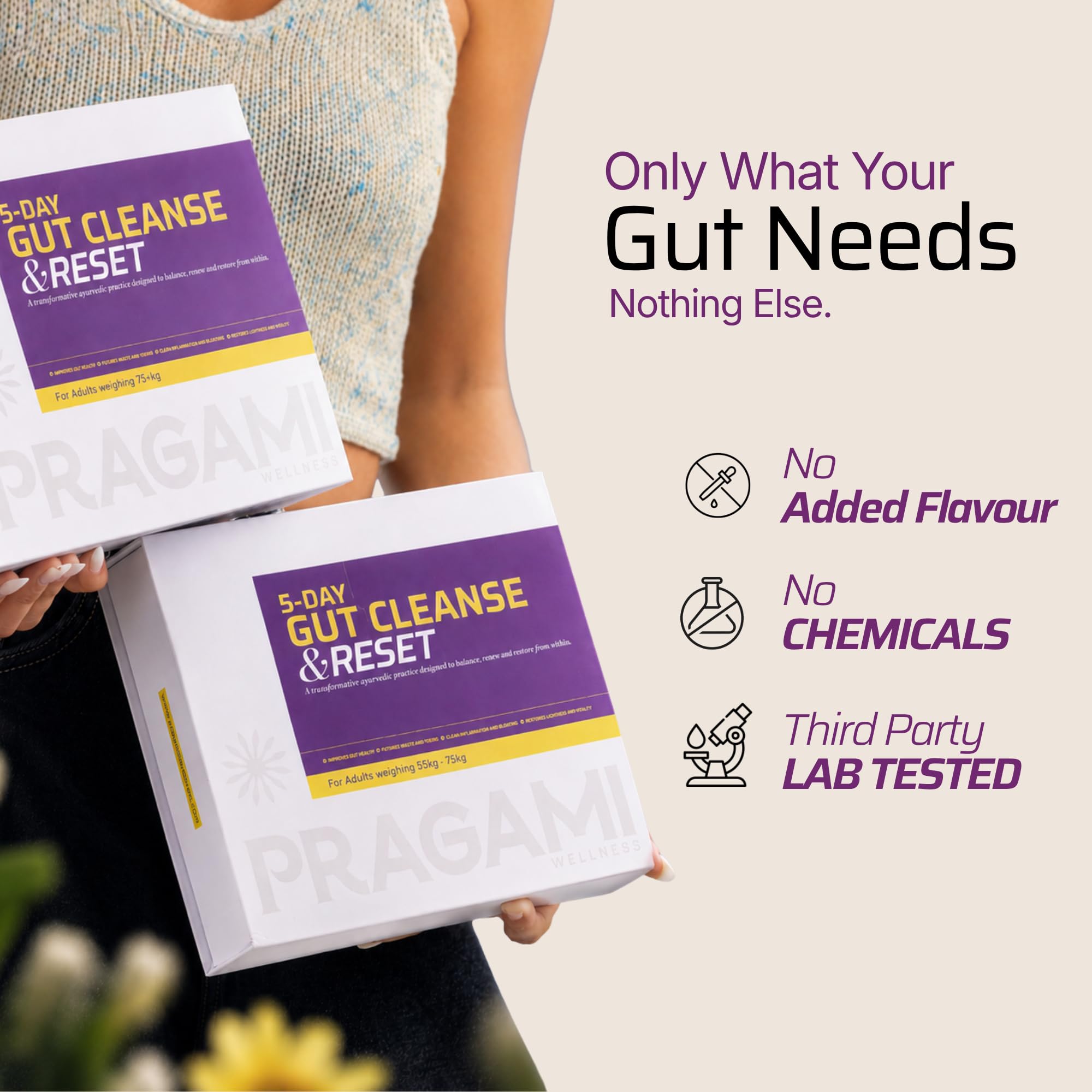 5-Day Gut Health Supplements Kit (40-55kg) | Gut Cleanse Detox Kit for Digestion, Bloating & Constipation Relief | Restores digestion & Reduces Inflammation | Supports Gut Health | Lab Tested — Amazon image 8