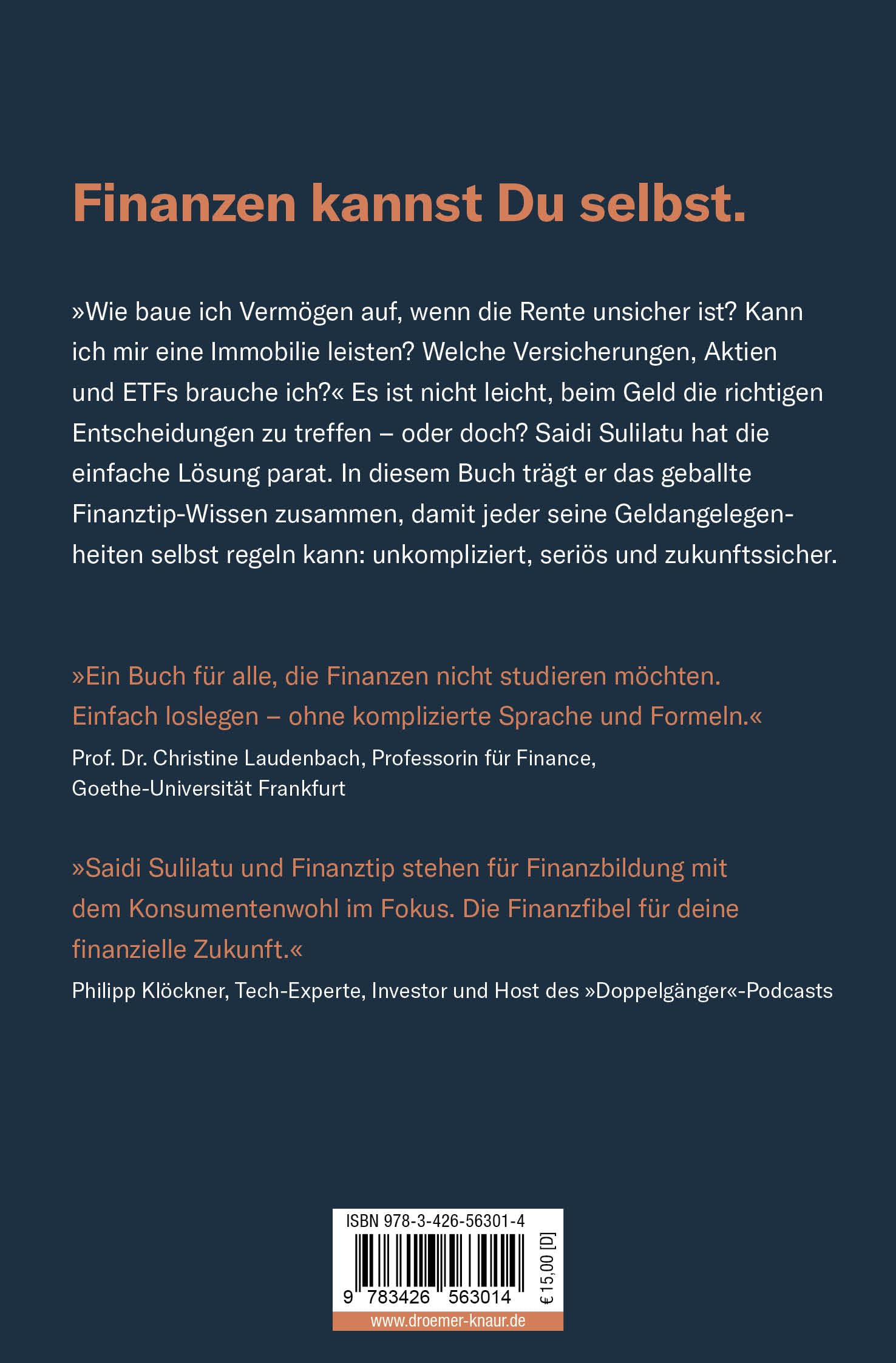 Finanzen ganz einfach: Mit dem Finanztip-Prinzip richtig sparen, klug investieren, gelassen vorsorgen | Ratgeber für Altersvorsorge-Depot, Vermögensaufbau und ETFs für Einsteiger
