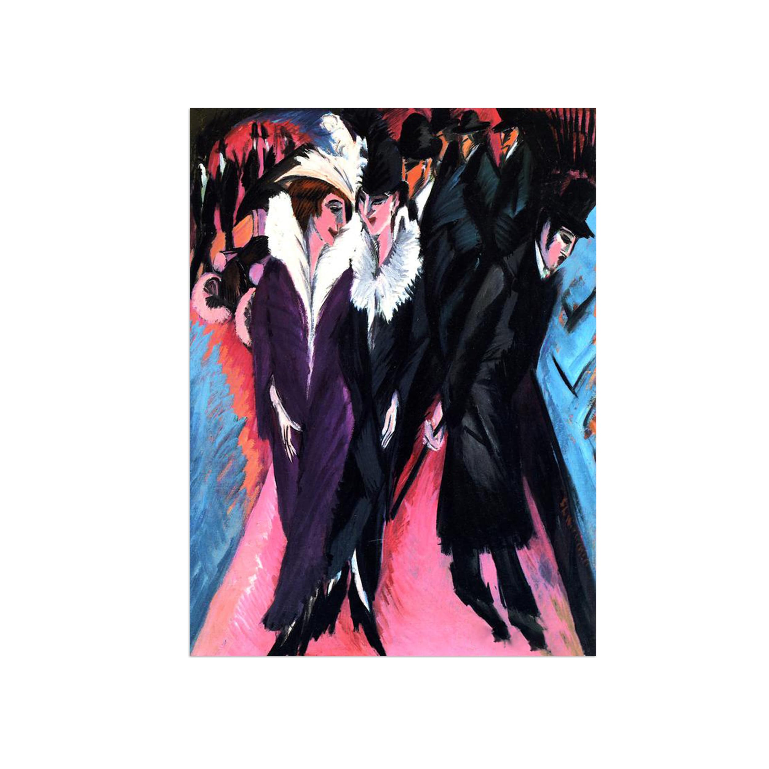 SDYSKKUG Famous Wall Art. Canvas Prints. Street.90x70cm Unframed