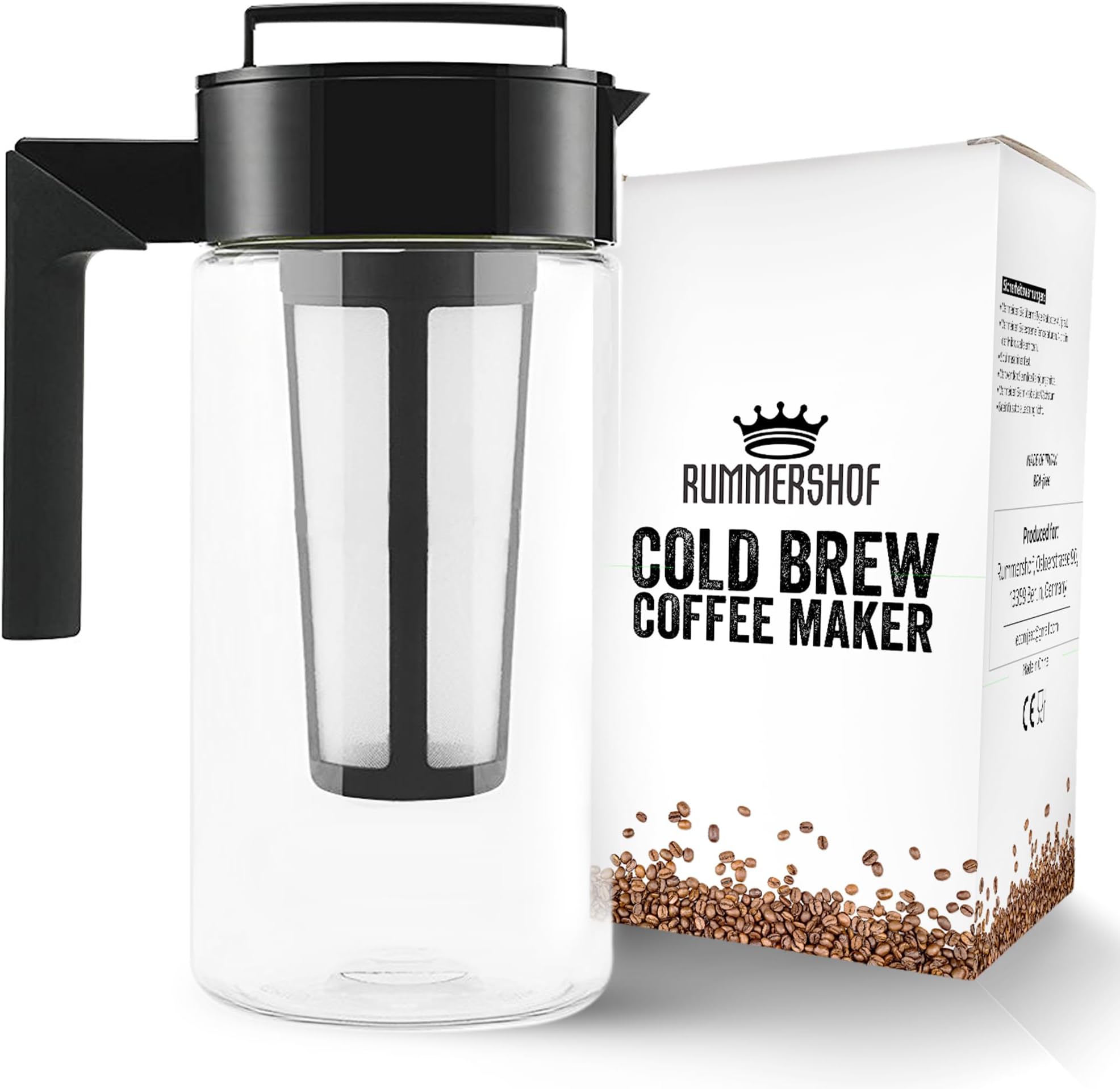 Rummershof Cold Brew Coffee Maker (1l - BPA Free - Made of Tritan)