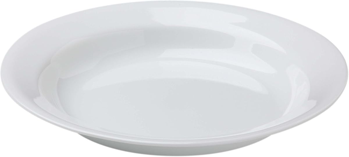 Winter Frost White 15oz Rimmed Glass Soup Bowl, Pack of 6