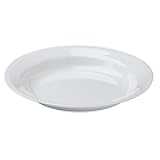 Winter Frost White 15oz Rimmed Glass Soup Bowl, Pack of 6