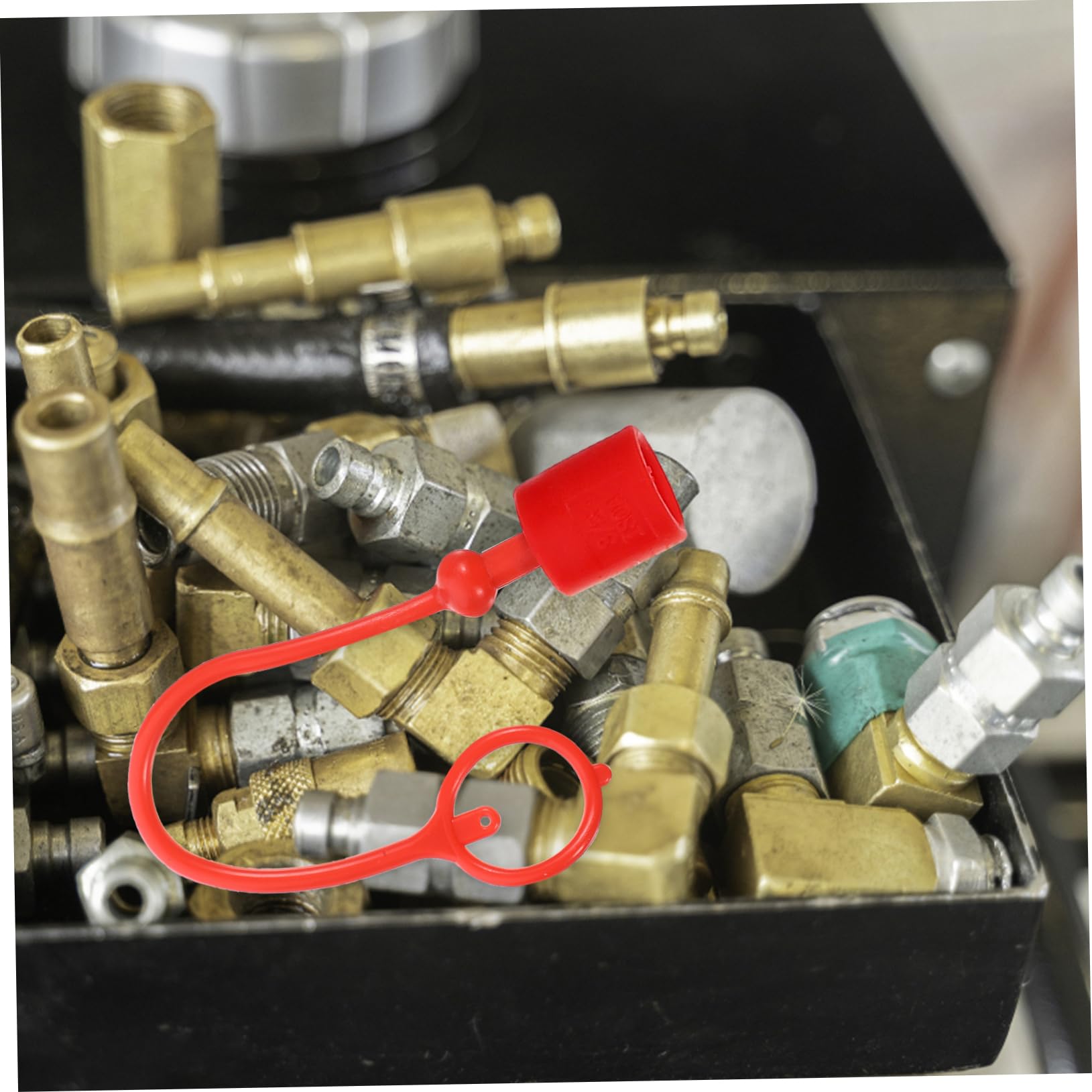 32stücke Teiliges Hydraulik Schnellkupplung Staubkappen Robuste Adapter Abdeckungen Für Schnellverbinder Vielseitige Und Praktische Lösung Für Industrielle Anwendungen