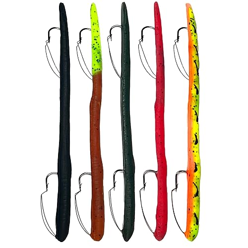 DeLong Lures 6" KILR Worm – Made in USA Weedless
