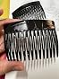 Camila Paris CP2942 French Hair Side Comb, Small Tortoise Shell, French Twist Hair Combs Decorative, Strong Hold Hair Clips for Women Bun Chignon Up-Do Styling Girls Hair Accessories, Made in France