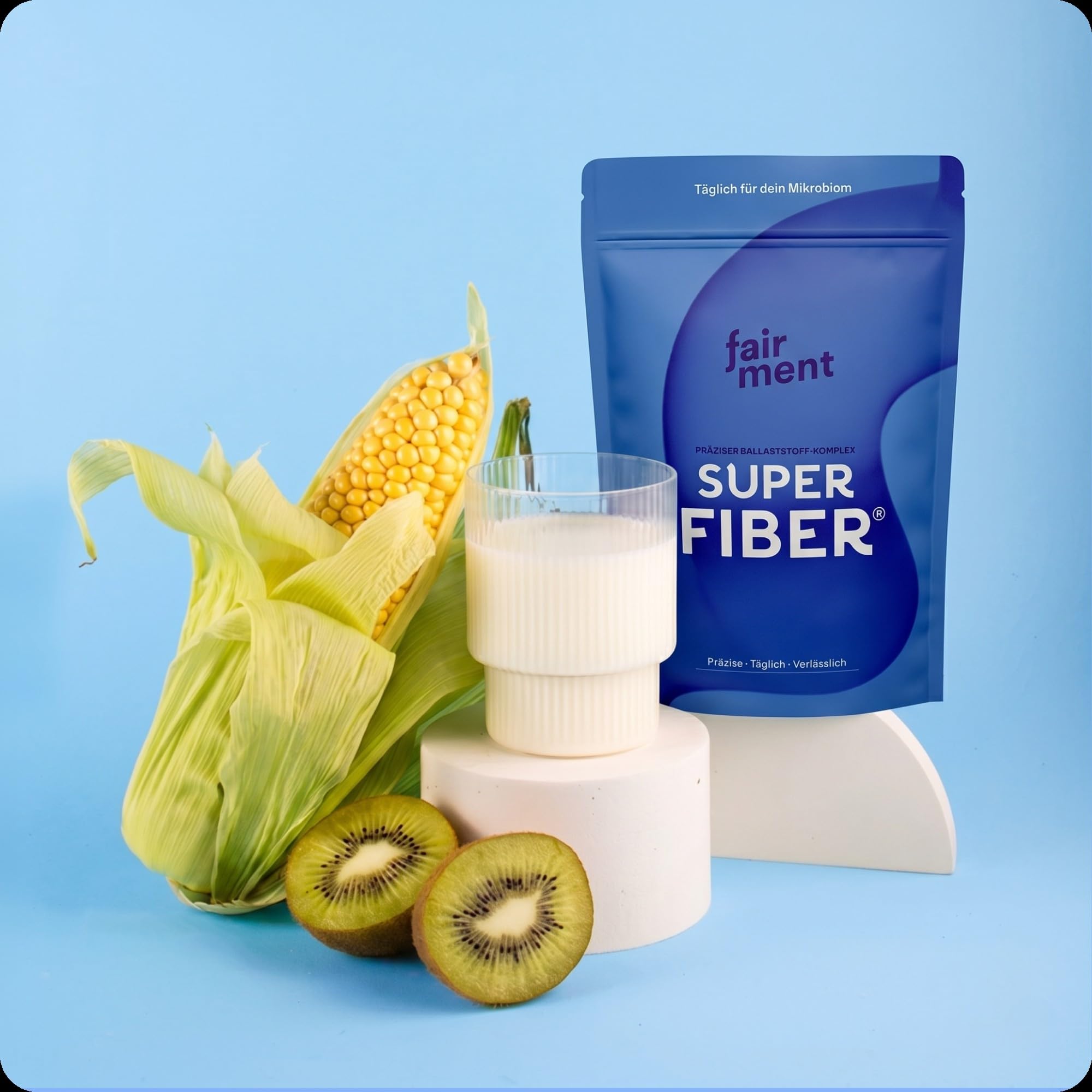 fairment SuperFiber® - Premium Ballaststoff-Komplex | Einfache Anwendung | Mit Experten entwickelt | Ohne Zusatzstoffe | Laktosefrei, Glutenfrei | 30 Tage Vorrat |150g Ballaststoffe Pulver