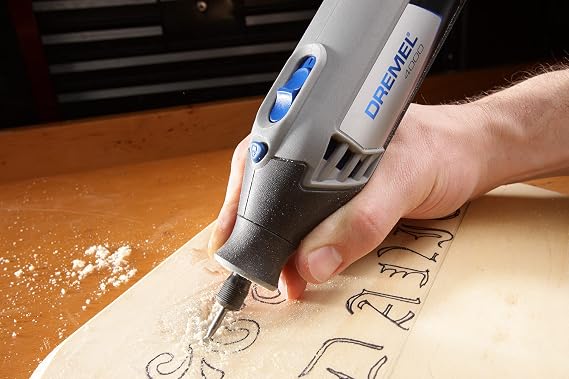 Dremel 709-02 110-Pieces All-Purpose Rotary Tool Accessory Kit- Includes a Carving Bit, Sanding Drums, Grinding Stones, Cutting Discs, and a Storage Case, Gray