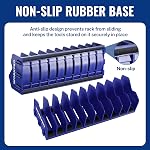 WORKPRO 2-Pack Plier Organizer Rack, Plier Holder and Cutter Organizer with Non-Slip Rubber Base, 20 Slots Tool Box Organizer, Tool Storage, Plastic (Pliers Not Included)