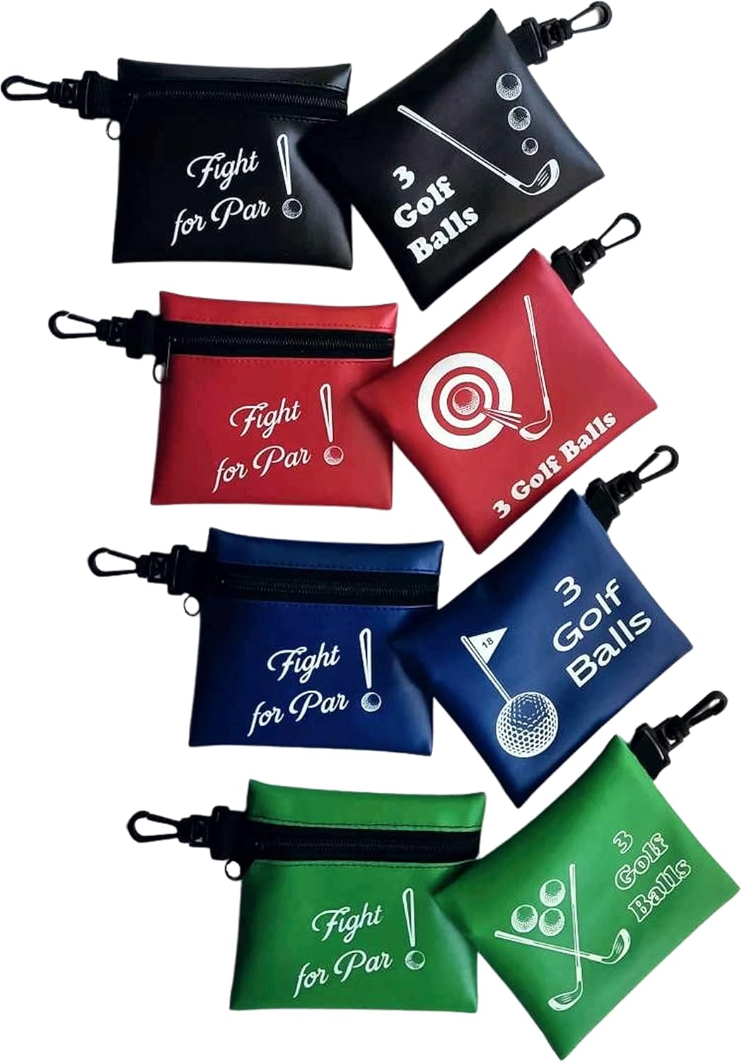 Golf Ball Bag Pouch, 4 pcs Value Package. Golf Accessories Bag Golf