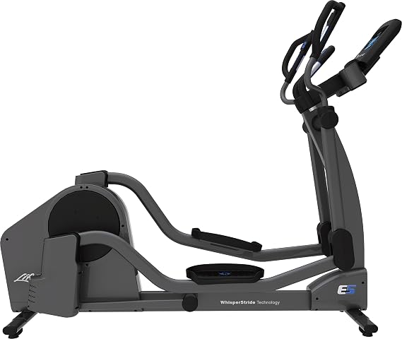 Life Fitness E5 Cross Trainer Elliptical Exercise Machine with Go Console, Titanium