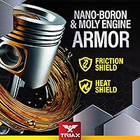 Vista 6 de TRIAX Synergy SRT 5W-20 Aceite de motor PAO-éster completamente sintético, drenaje de 12.4 mi, modificación por fricción molyboro, licencia API SP