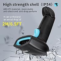 Vista 7 de Escáner de código de barras USB 1D con cable CCD, lector de código de barras compatible con pantalla, escáneres de código de barras para tienda