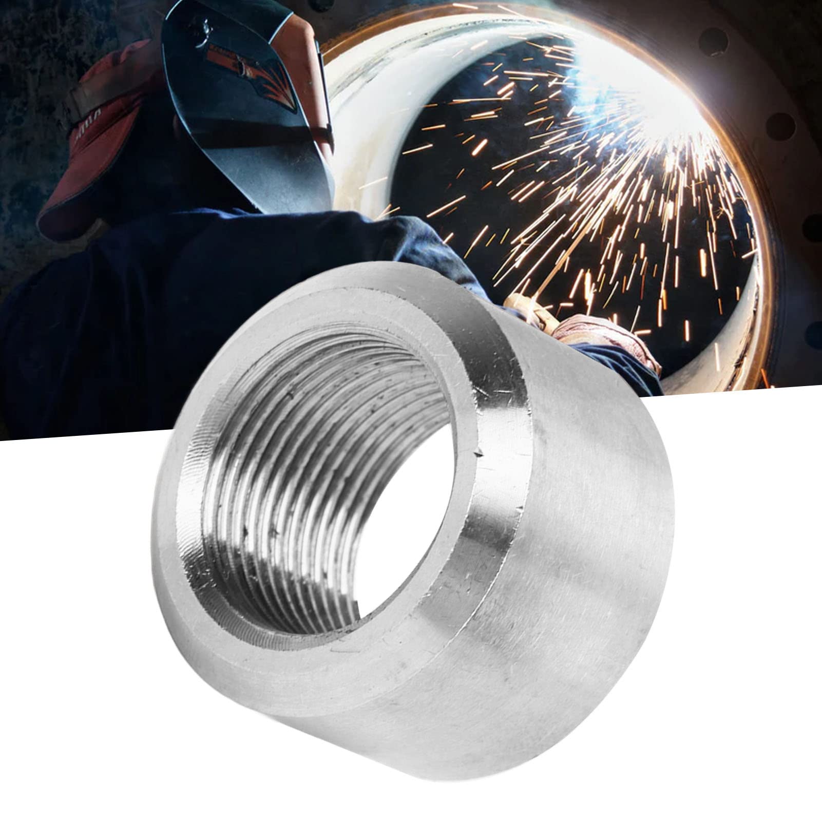 Bouchon De Soudure De Raccord De Réparation De Capteur PM, 22mm 1.5 Filetage 304 En Acier Inoxydable Bouchon De Raccord De Capteur D'oxygène Pour Capteur De Suie Particulaire