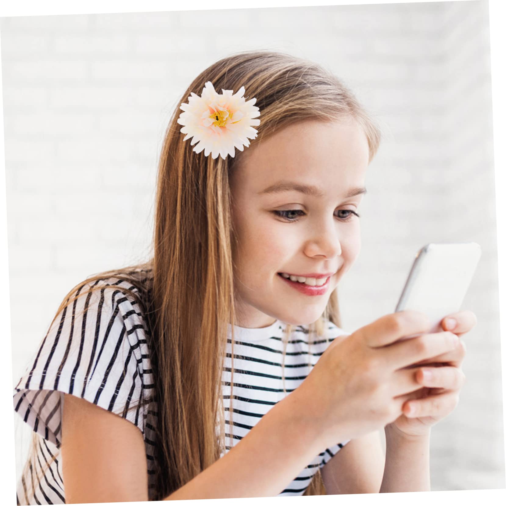 VICASKY 63pezzi Fermagli Per Forma Di Fiore Seta Accessori Eleganti Per Donne Ragazze e Bambine Perfetti Per Occasioni Speciali e Festività